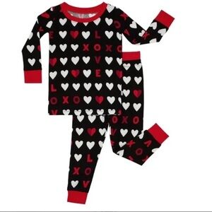 RARE Little sleepies Valentine’s Day pjs size 12-18 months